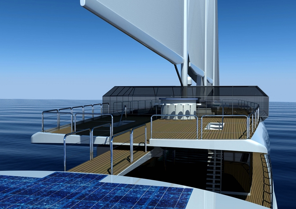 sailcruisevessel 90 m modern Bridge