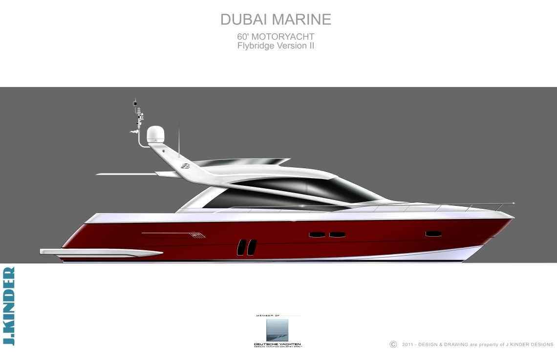 60' Motoryacht rendering