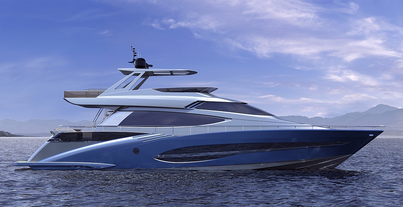 75' Motoryacht Profil Hardtop