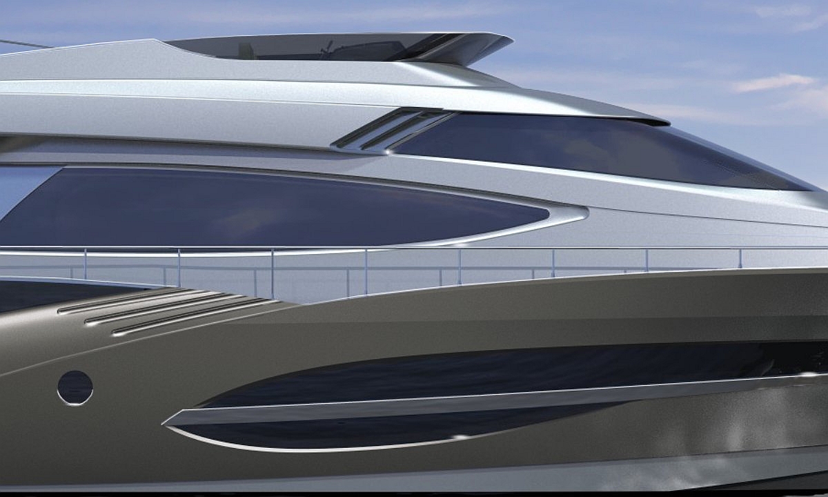 75' Motoryacht exterior detail